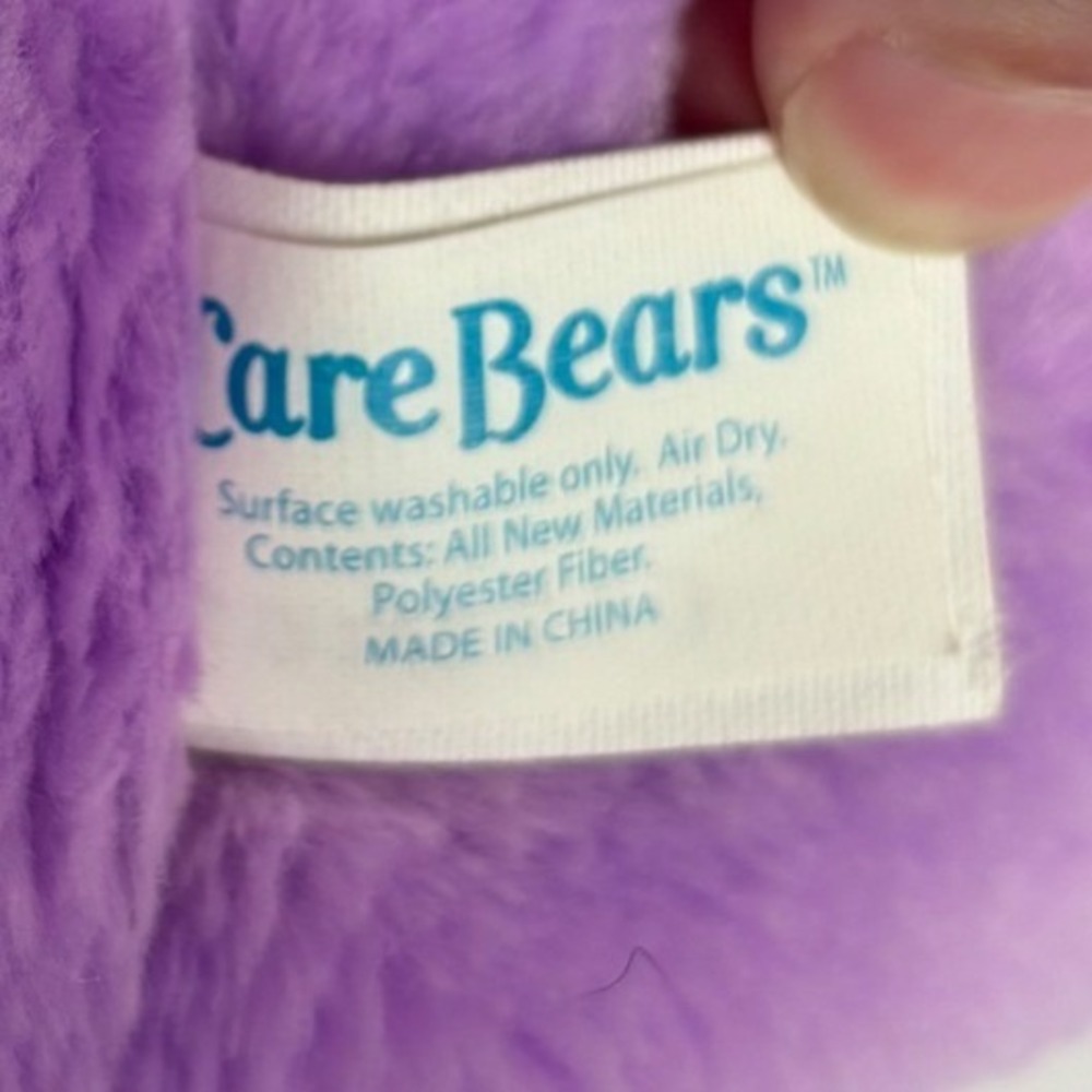 Vintage Care Bears Share Bear Purple Plush 2002 Lollipop 13inch Stuffed Toy Y2K - Picture 7 of 11
